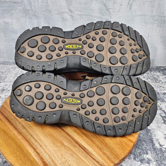 Keen Mens Brown Leather Fisherman Sandals Buckle Strap Hiking Shoes 14 XT 0105 main image 12